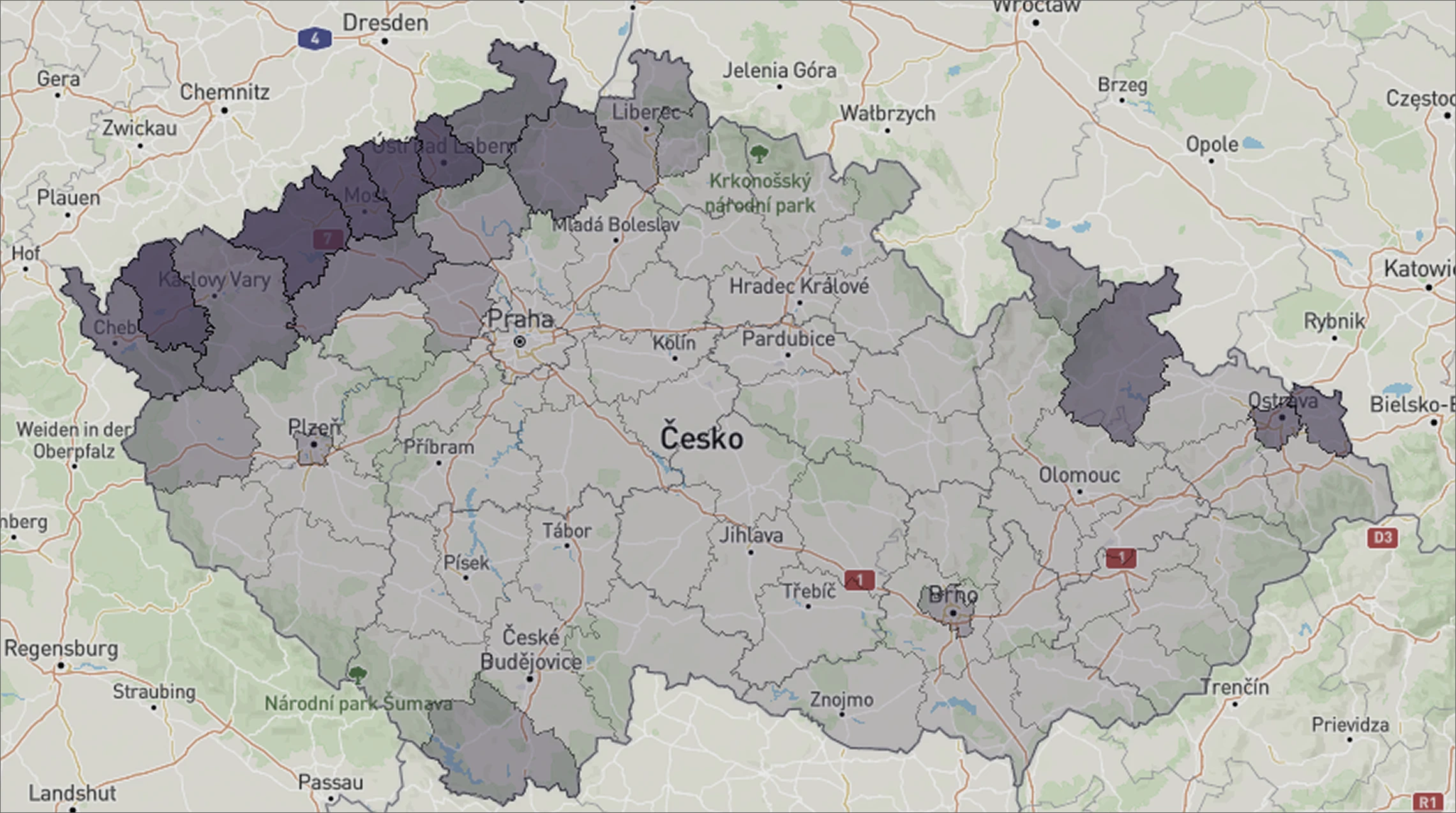 Mapa exekucí